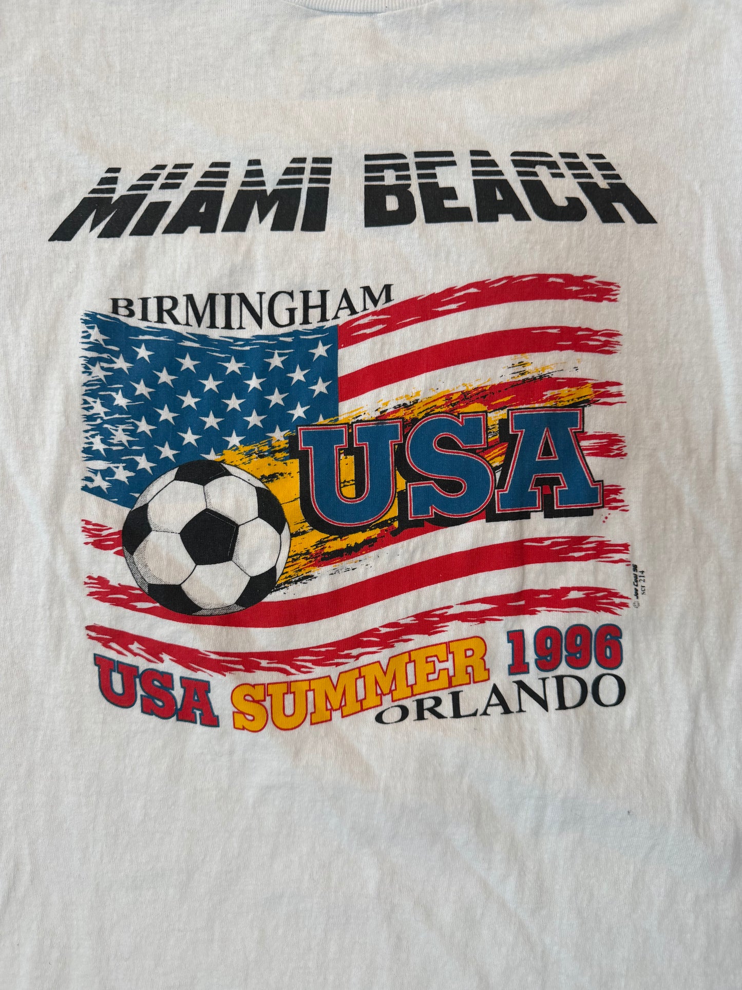 Miami Beach 1996 Summer USA Promo World Cup Soccer, Size XL