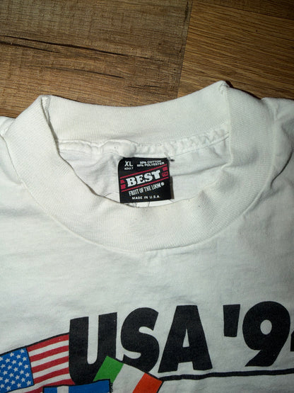 USA 1994 FIFA World Cup Soccer Tshirt Screen Stars Best, Size XL
