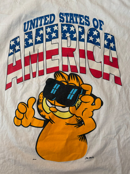 Garfield Cartoon USA Jim Davis Art Shirt, Size XXL