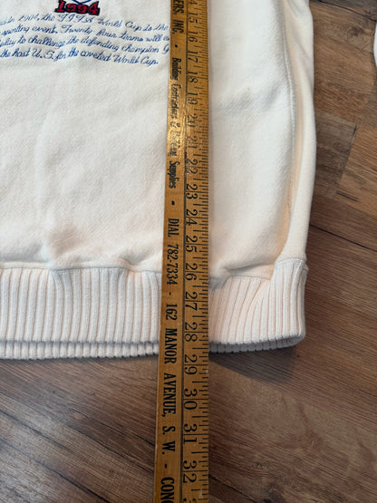 Nutmeg Mills World Cup 1994 USA Embroidered Sweater, Size Large