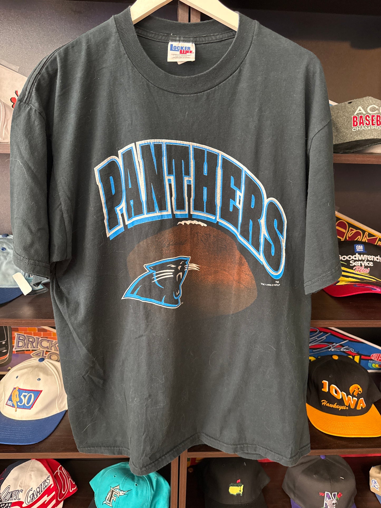 1996 Carolina Panthers Locker Line Tshirt, Size XL