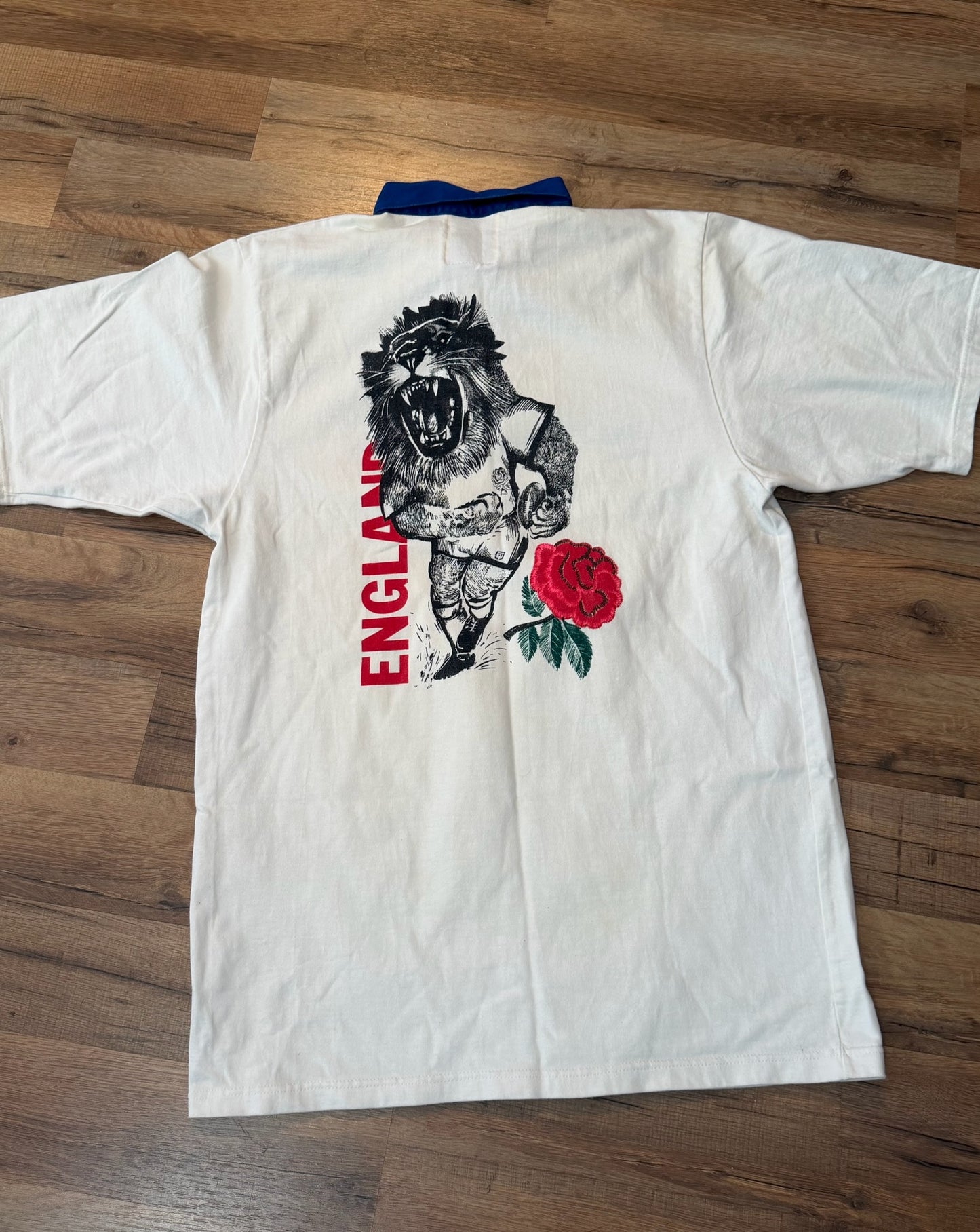 Vintage 1991 Umbro England World Cup Rugby Polo, Size Large