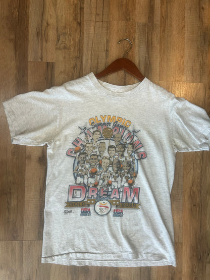 1992 USA Dream Team Caricature Tshirt, Size M
