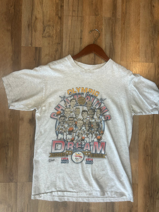 1992 USA Dream Team Caricature Tshirt, Size M