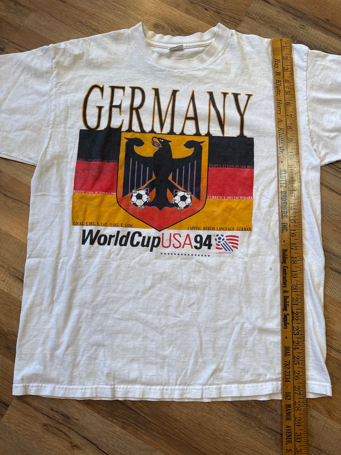 1994 FIFA World Cup Germany Tshirt, Size XL