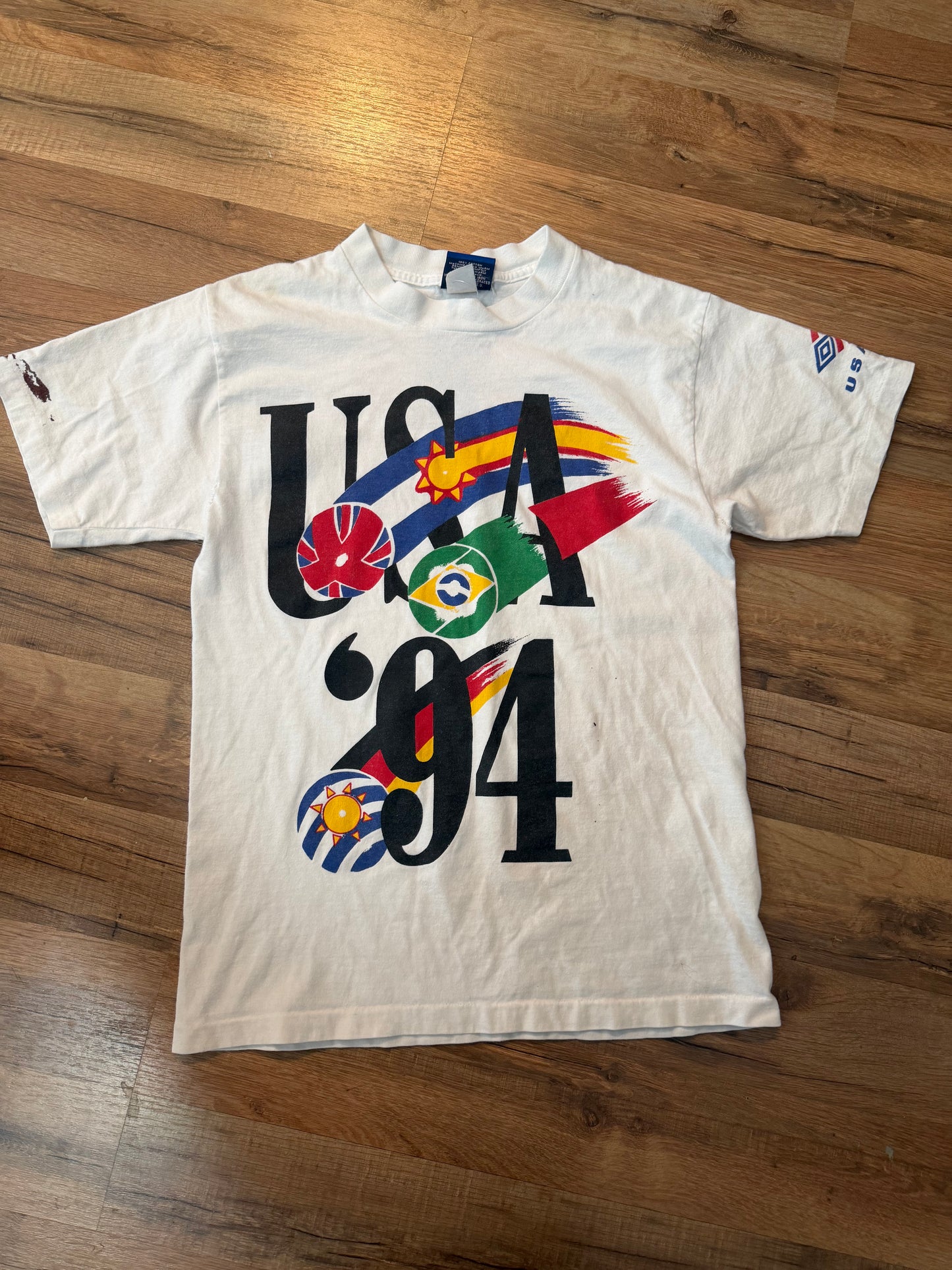 Umbro 1994 FIFA World Cup Soccer Tshirt, Size Adult Small