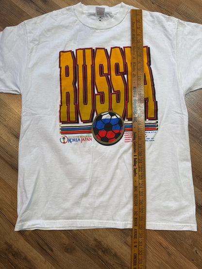 Russia 2002 Korea FIFA World Cup Tshirt, Size XL