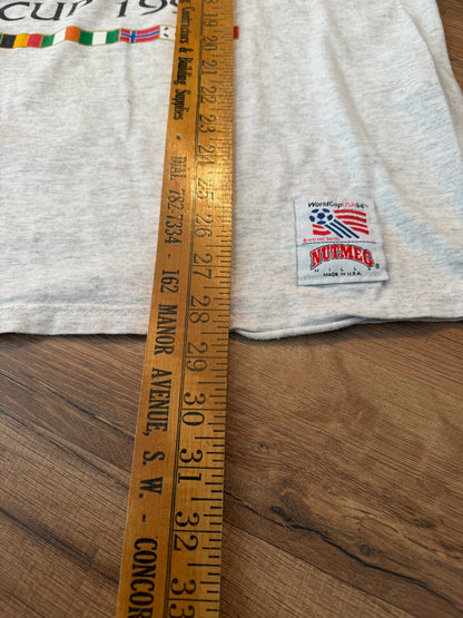 Final Draw 1994 FIFA World Cup Soccer Nutmeg Tshirt, Size XL