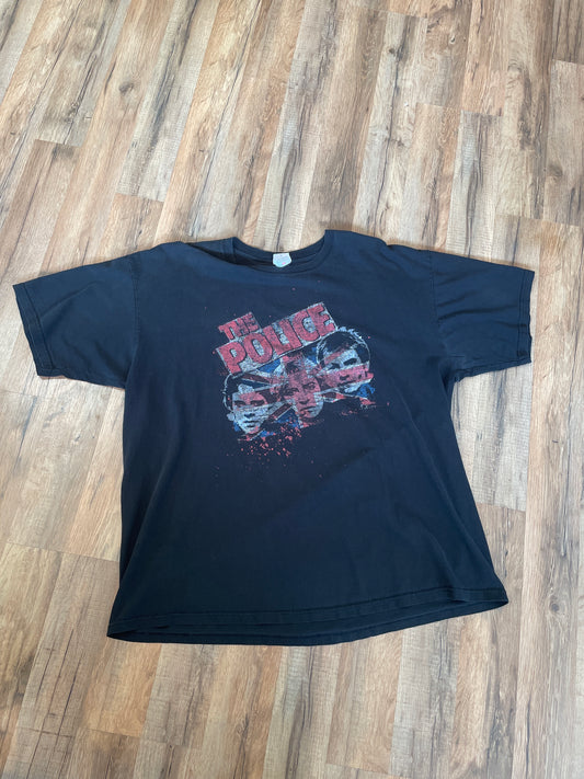 2007 The Police World Tour Black T-Shirt Size XXL