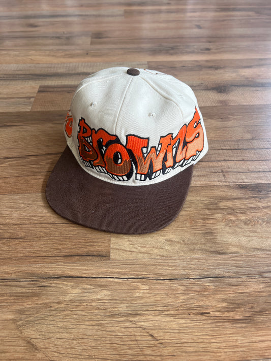 90s Cleveland Browns Graffiti Hat
