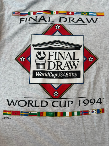 Final Draw 1994 FIFA World Cup Soccer Nutmeg Tshirt, Size XL