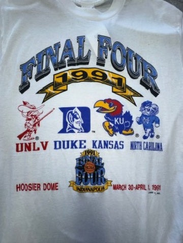 Vintage 1991 Final Four Mens College Basketball Shirt Indianapolis Mens XL