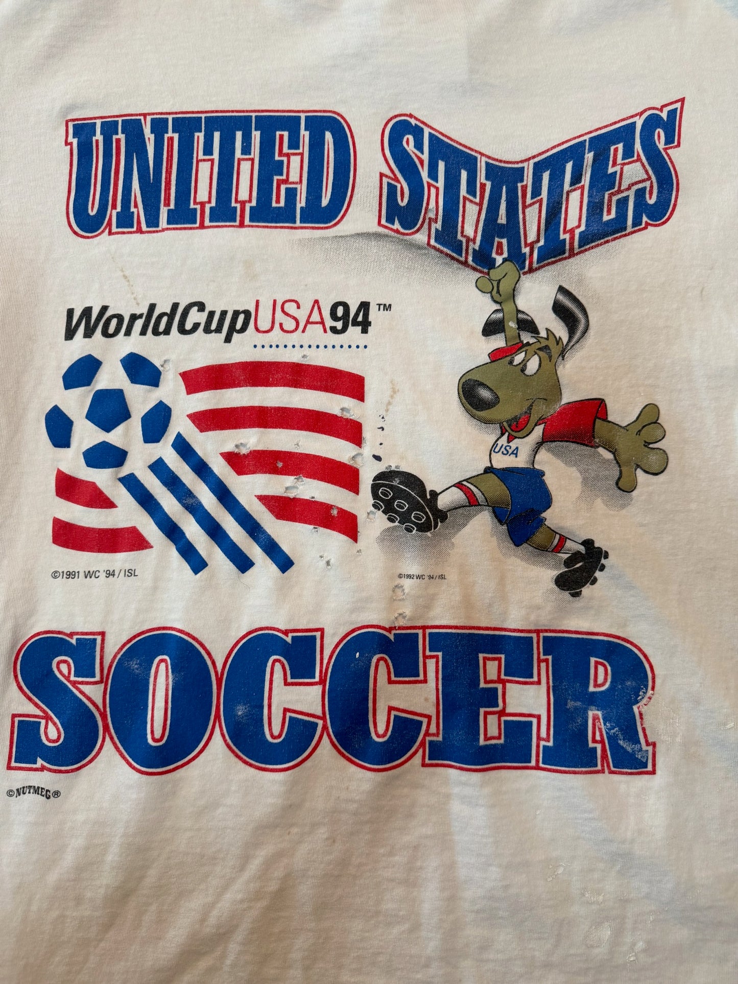 Nutmeg 1994 FIFA World Cup Soccer Tshirt, Size XL