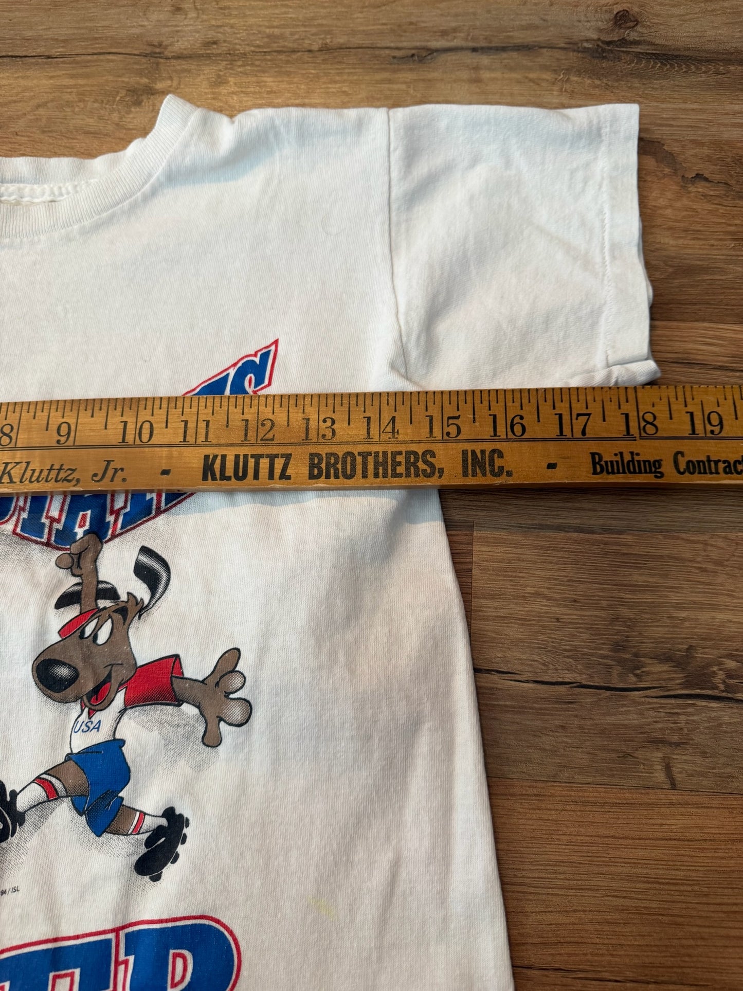 Striker 1994 FIFA World Cup Soccer Nutmeg Tshirt, Size Youth Small
