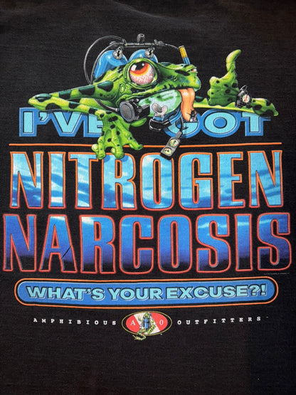 Amphibious Outfitters Nitrogen Narcosis Flordia Diving Humor XXL Black