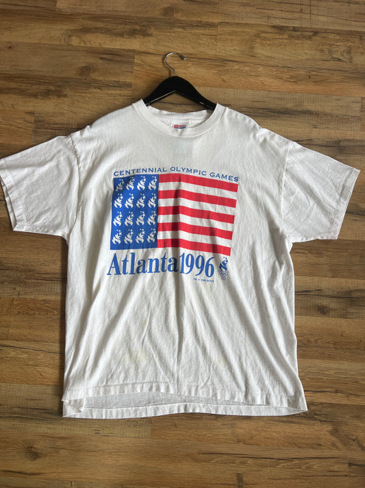 1996 Atlanta Olympics Flag Tshirt, Size XL