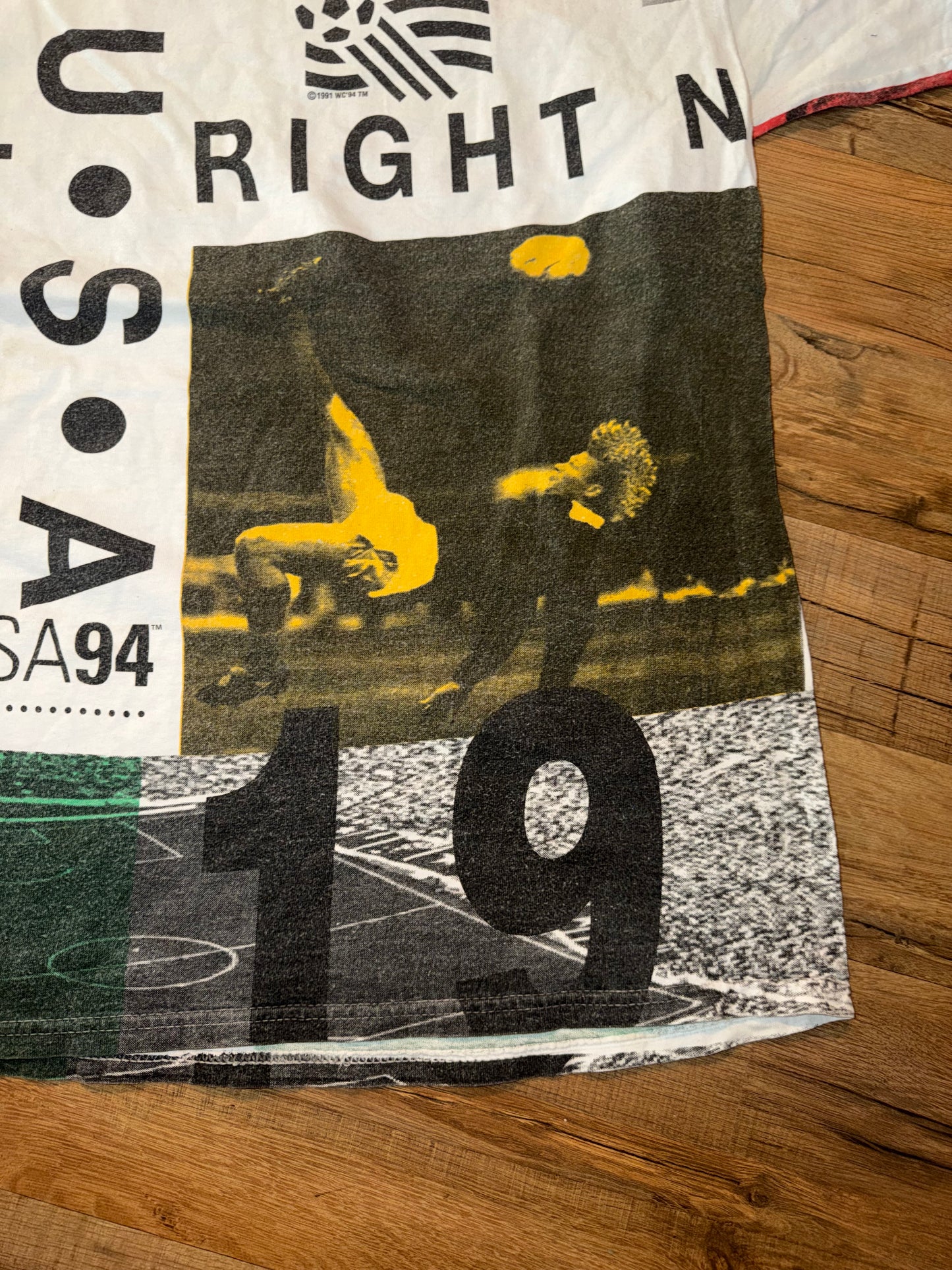 1994 FIFA World Cup Soccer USA AOP Tshirt, Size L