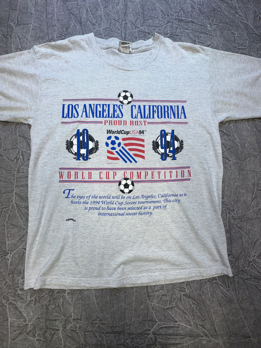 Vintage 1994 Los Angeles California Wold Cup Competition Soccer Fifa Mens Nutmeg XL