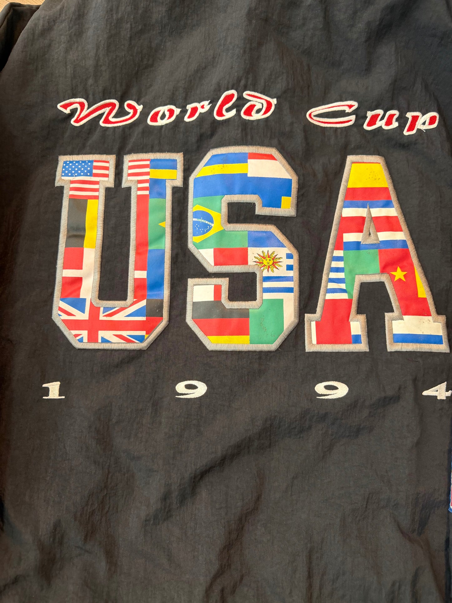Apex One FIFA World Cup 1994 Soccer Puffer Jacket, Size Large