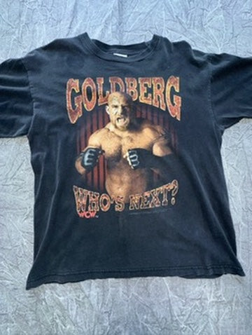 Vintage WCW Goldberg Who's next? 1998 World Championship WWE Size Large