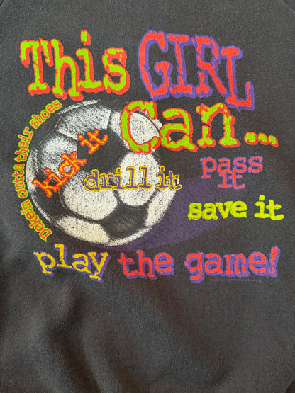 Vintage This Girl Can Play The Game Sweater, Size M