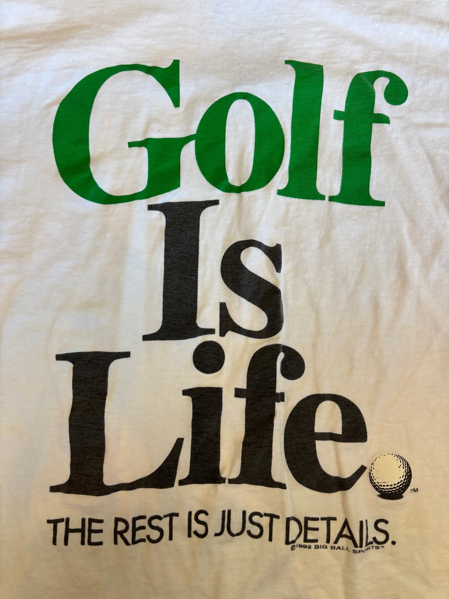1990s Vintage Golf Is Life Single Stitch TShirt, Size XL