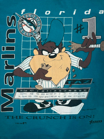 1993 Florida Marlins Taz MLB Artex Baseball XL Blue
