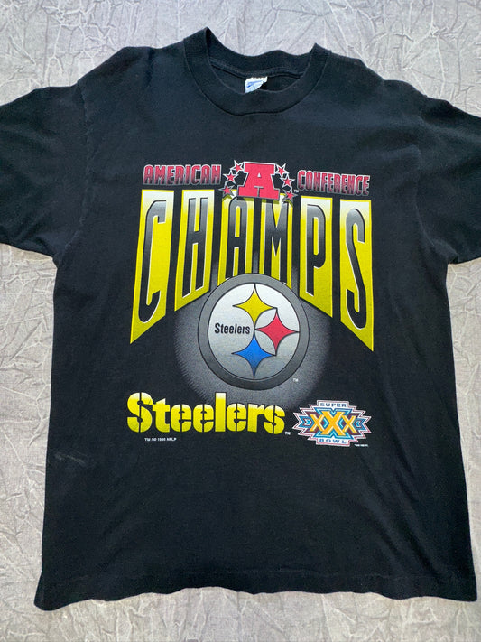 Vintage Pittsburg Steelers American Conference Champs Superbowl XXX L