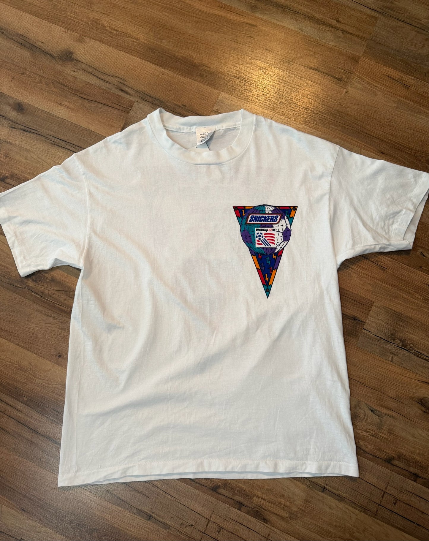 VTG 1994 FIFA World Cup Snickers Promo Soccer Tshirt, Size XL
