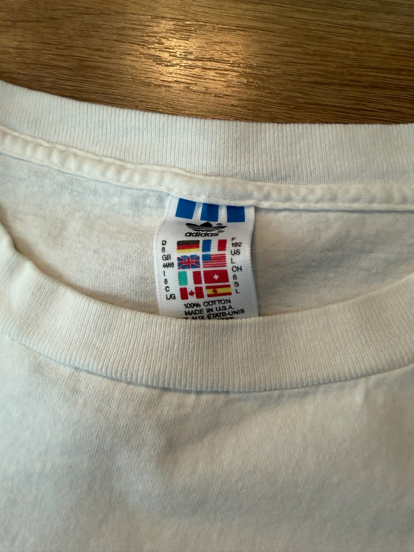 VTG Adidas 1994 FIFA World Cup Soccer Tshirt, Size Large