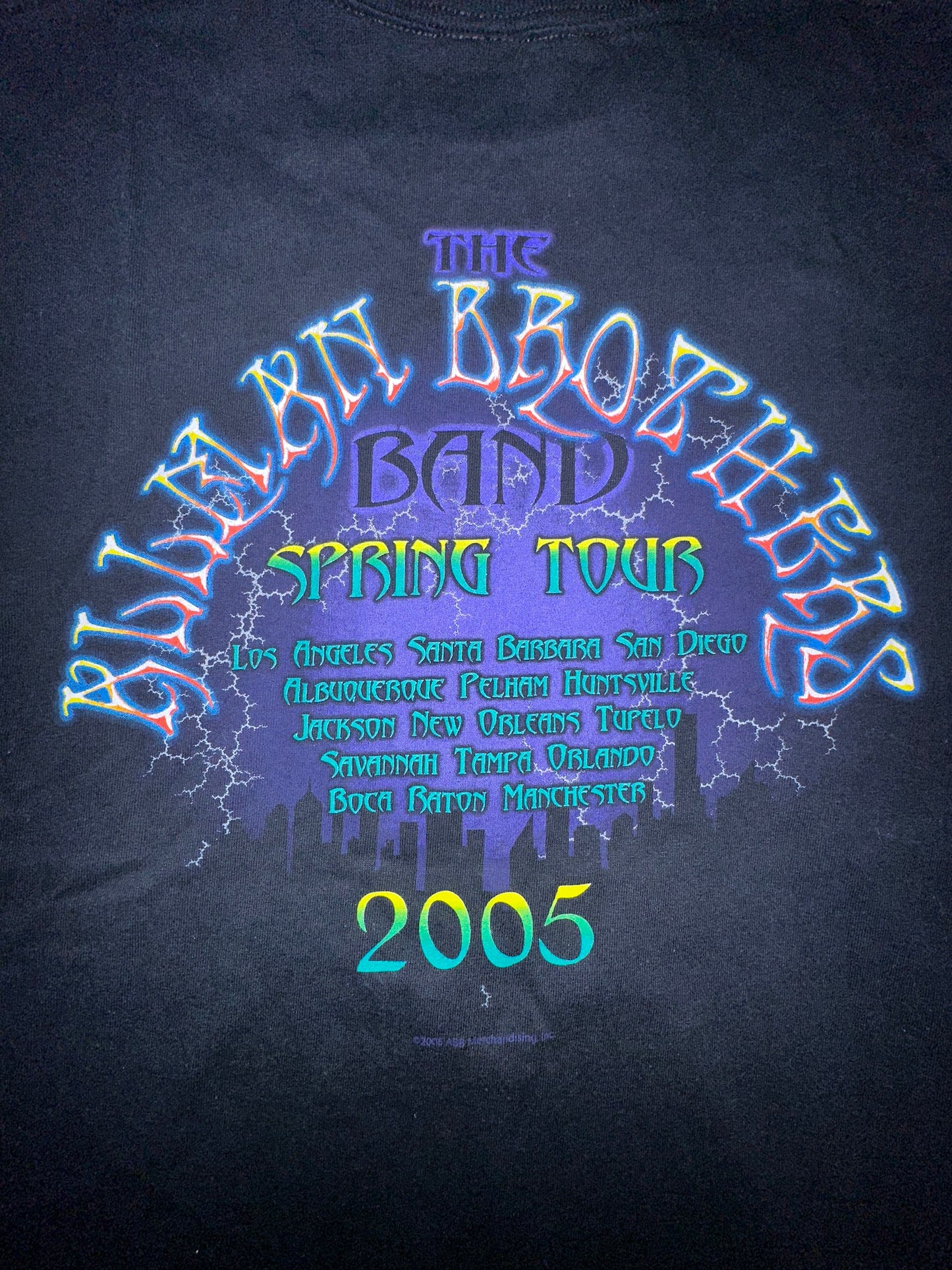 Vintage 2005 The Allman Brothers Band Spring Tour Shirt Statue of Liberty NYC Concert Music Size XL