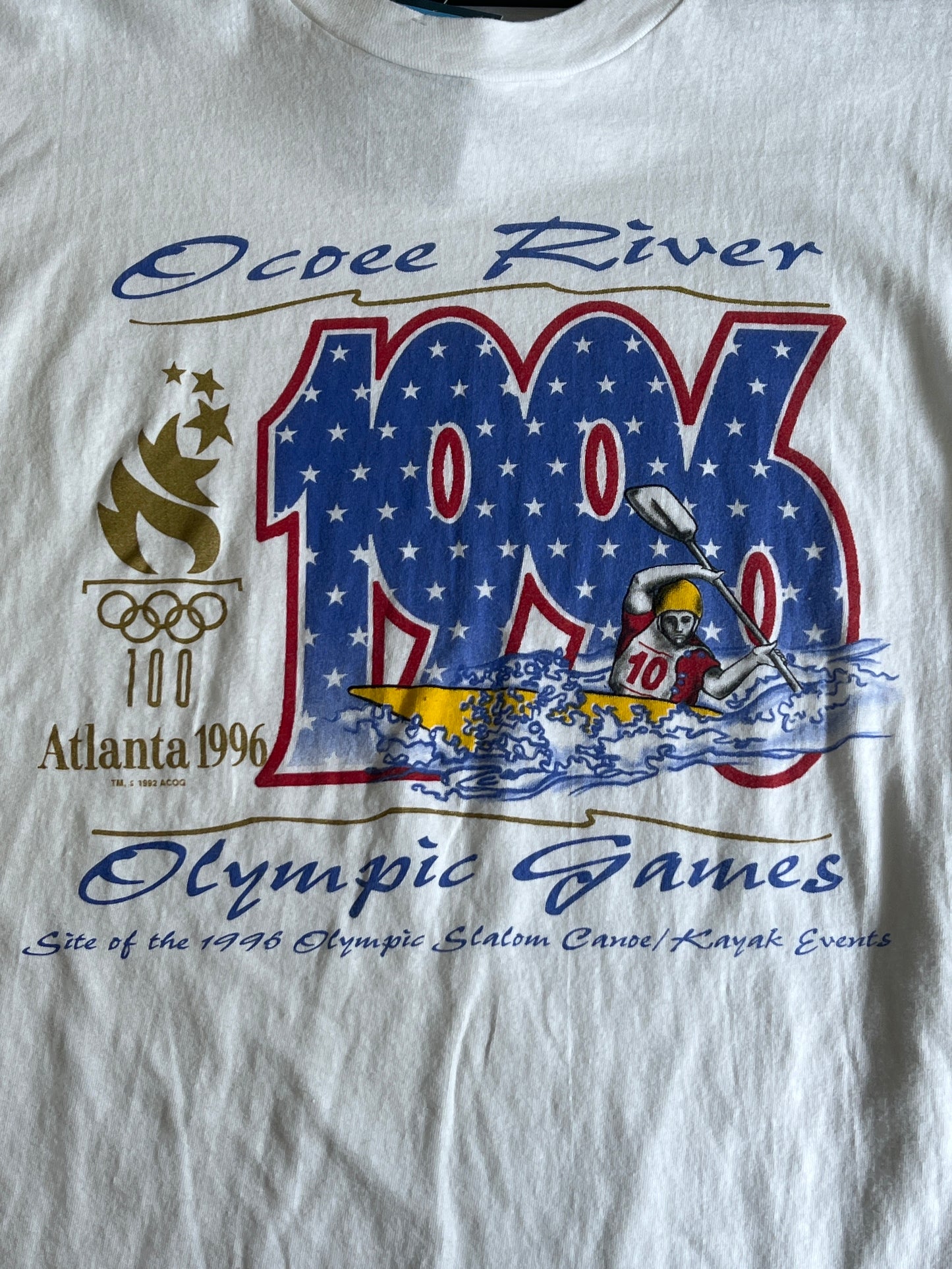 1996 Atlanta Olympics Ocoee River Tshirt, Size XL