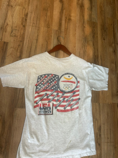 1992 USA Dream Team Caricature Tshirt, Size M