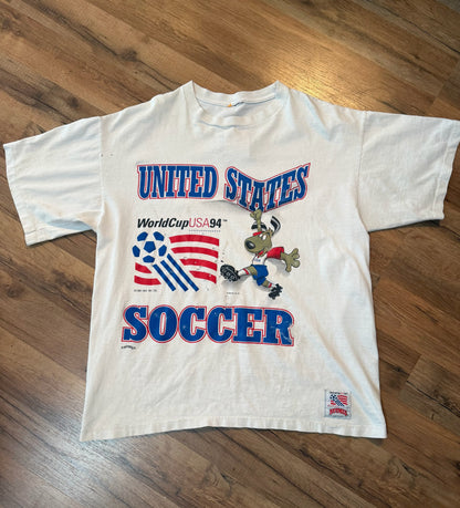Nutmeg 1994 FIFA World Cup Soccer Tshirt, Size XL
