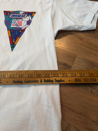 VTG 1994 FIFA World Cup Snickers Promo Soccer Tshirt, Size XL