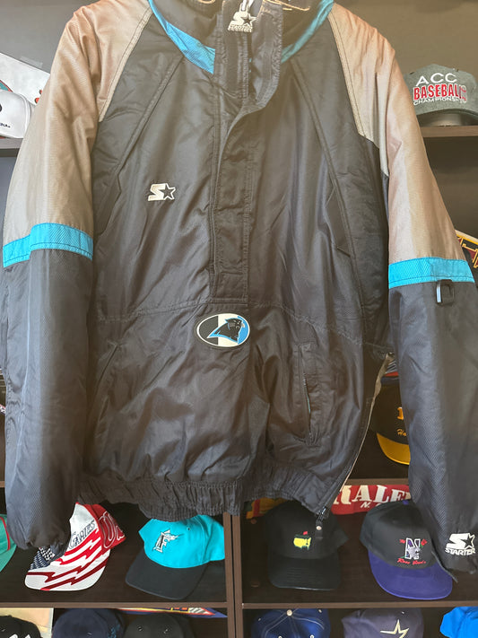90s Panthers Puffer Starter Jacket, Size L