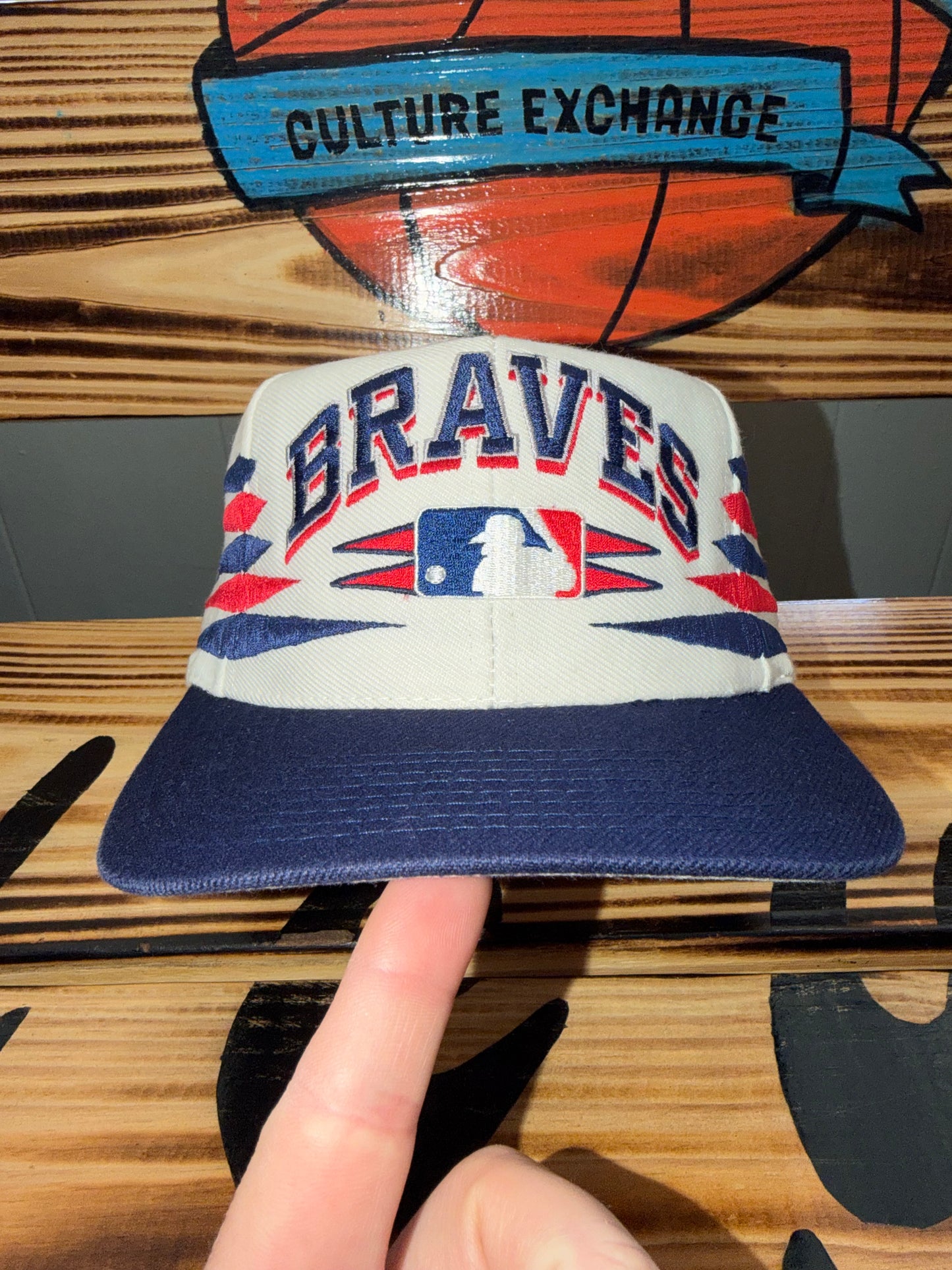 Logo Athletic Atlanta Braves Diamond Cut 80/20 SnapBack Hat