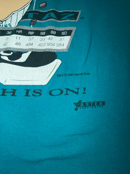 1993 Florida Marlins Taz MLB Artex Baseball XL Blue