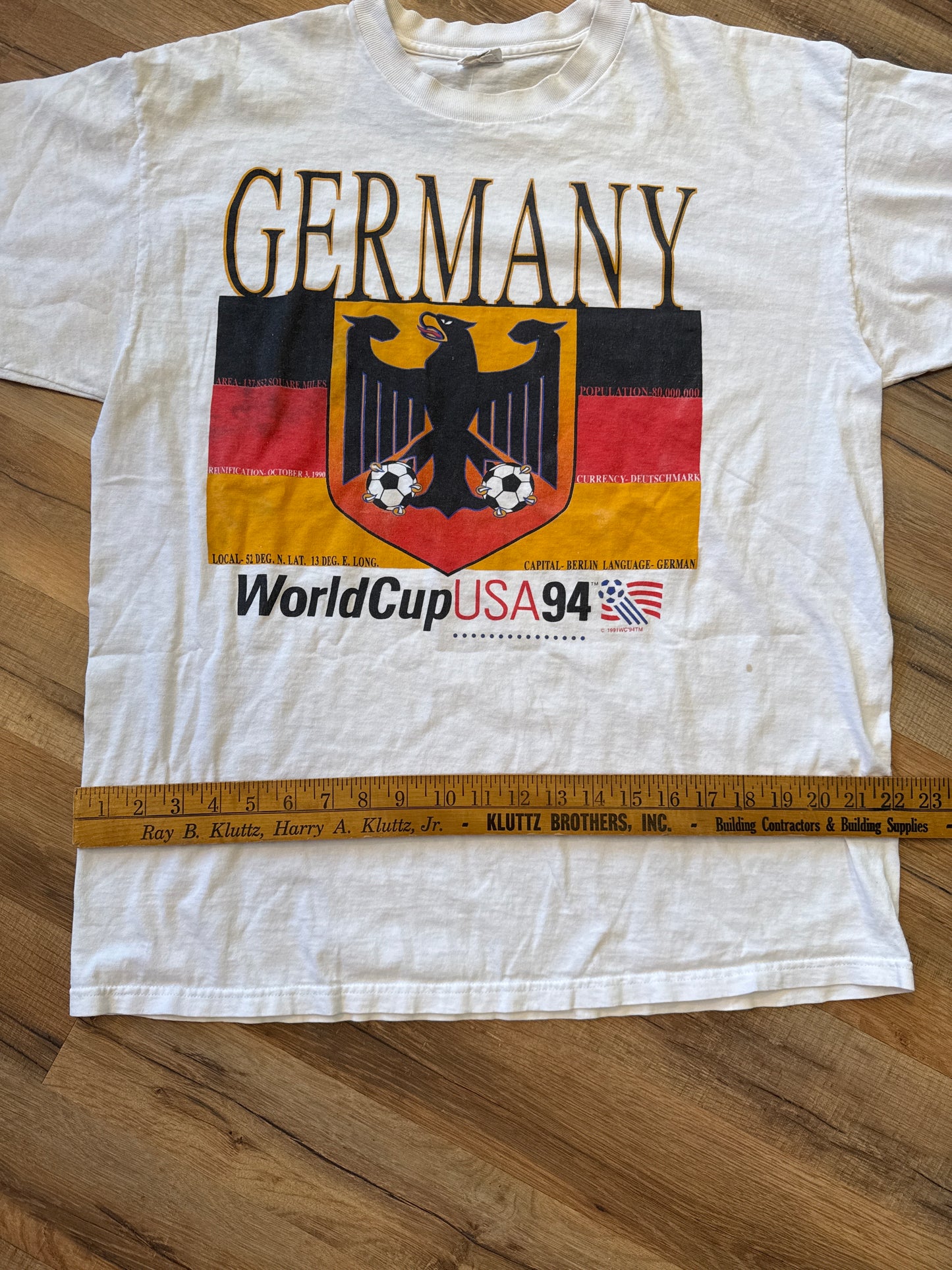 1994 FIFA World Cup Germany Tshirt, Size XL