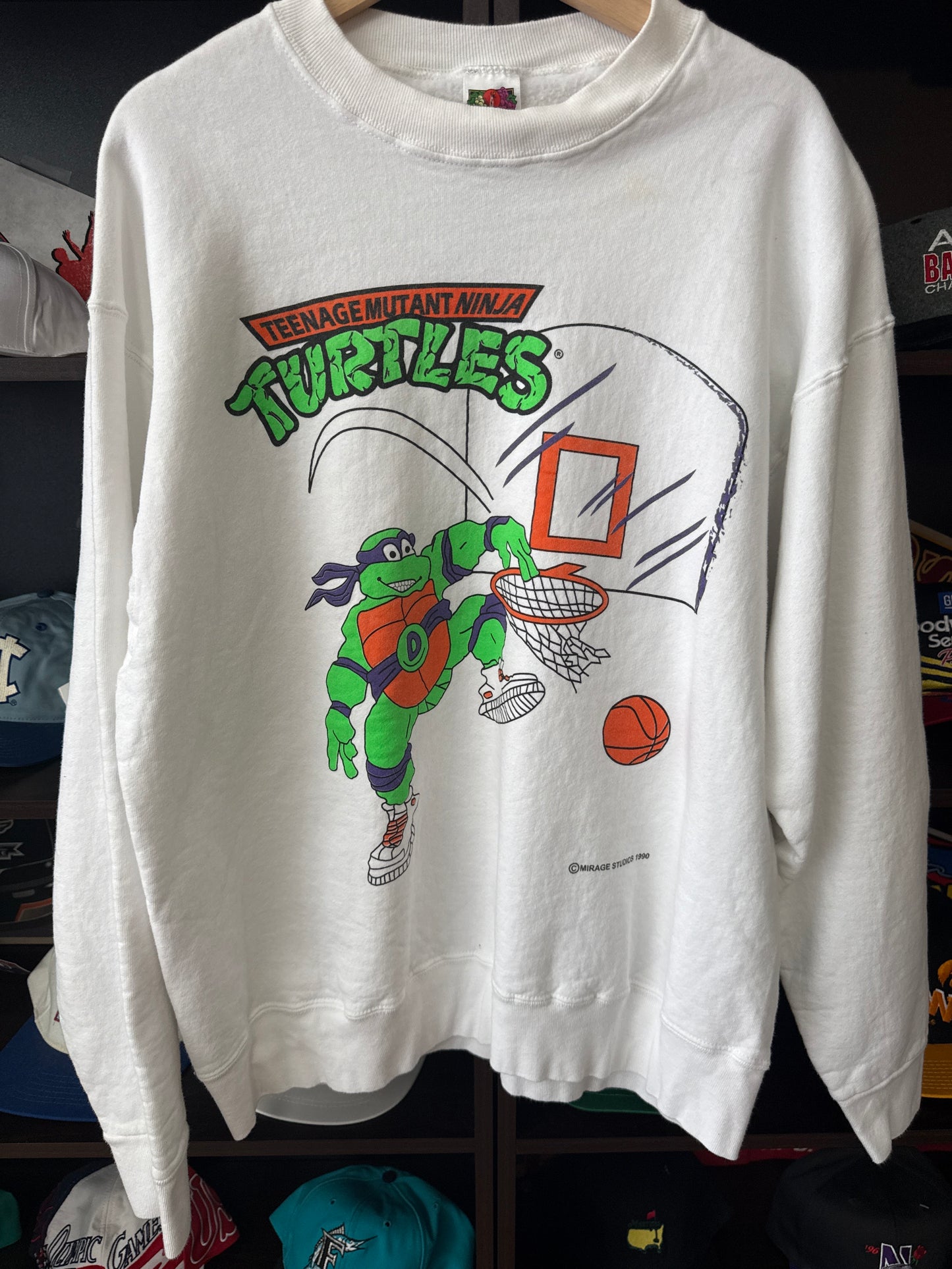 1990 Teenage Mutant Ninja Turtles Crewneck, Size XL