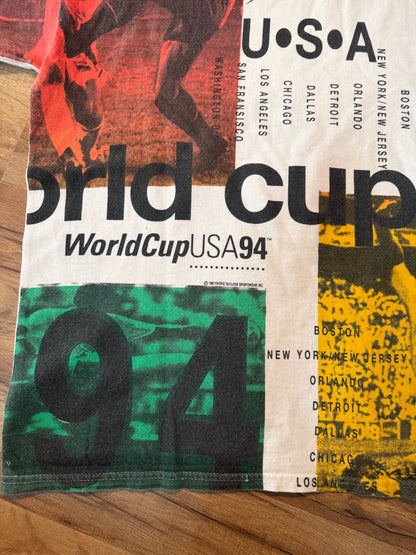 1994 FIFA World Cup Soccer USA AOP Tshirt, Size L