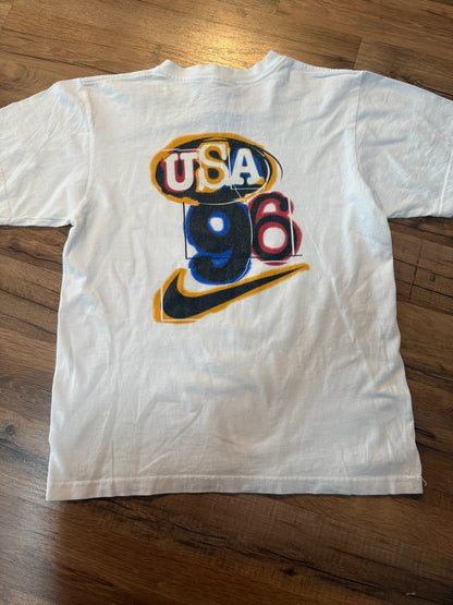 VTG Nike 1996 World Cup Soccer Tshirt, Size Adult Small