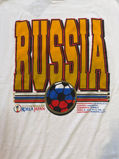 Russia 2002 Korea FIFA World Cup Tshirt, Size XL