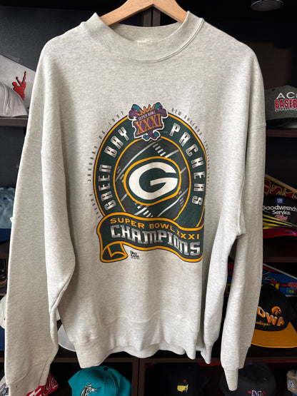 1997 Green Bay Packers Super Bowl Pro Player Crewneck, Size XXL