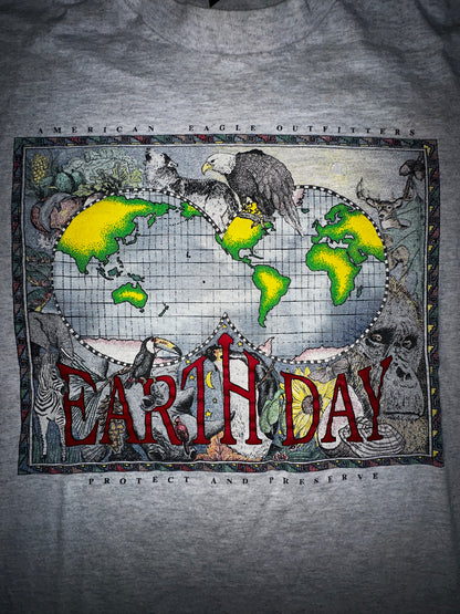 Vintage American Eagle Outfitters Earth Day Protect and Preserve Shirt Size Medium