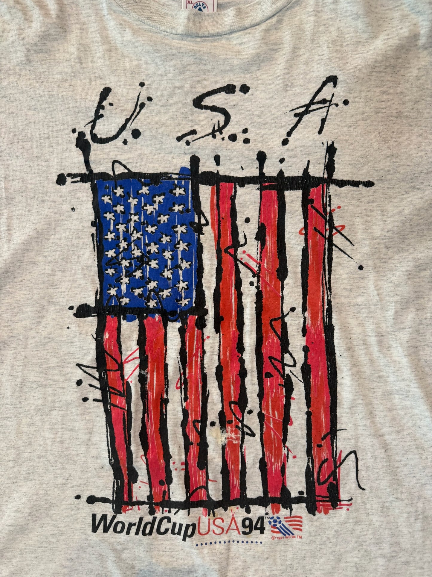 Delta USA 1994 FIFA World Cup Soccer Tshirt, Size XL