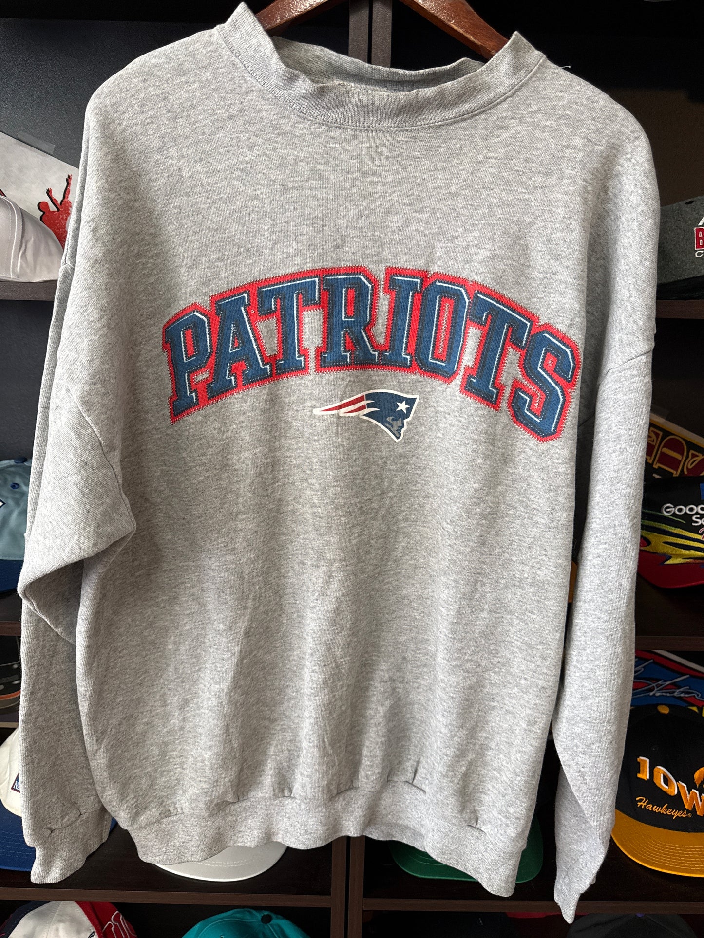90s New England Patriots Logo Athletic Crewneck, Size XL