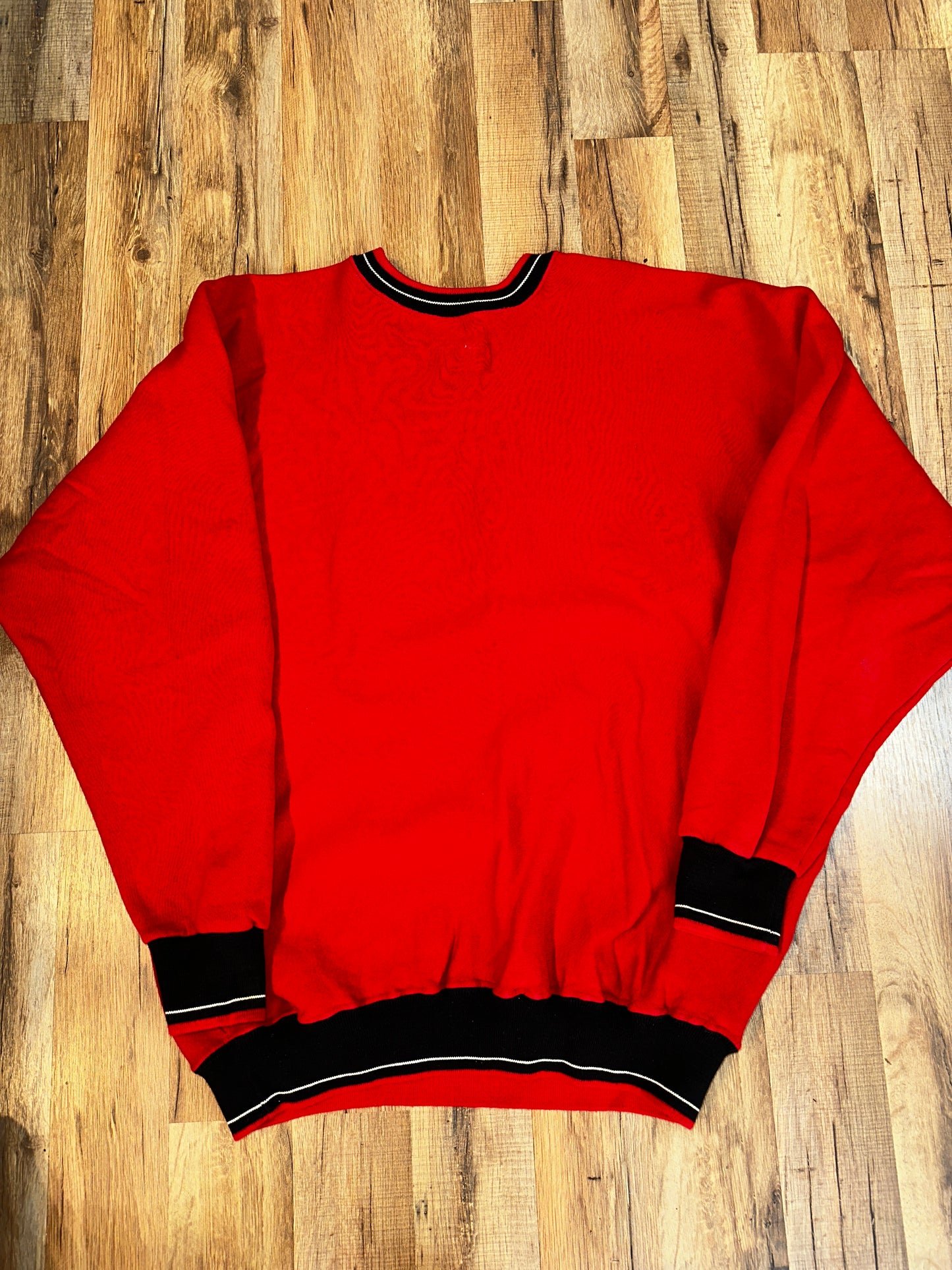 Vintage NHL New Jersey Devils Hockey Spellout Crewneck Legends Athletic USA Large