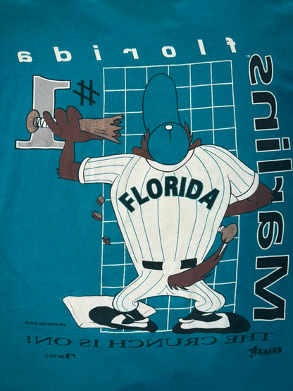 1993 Florida Marlins Taz MLB Artex Baseball XL Blue