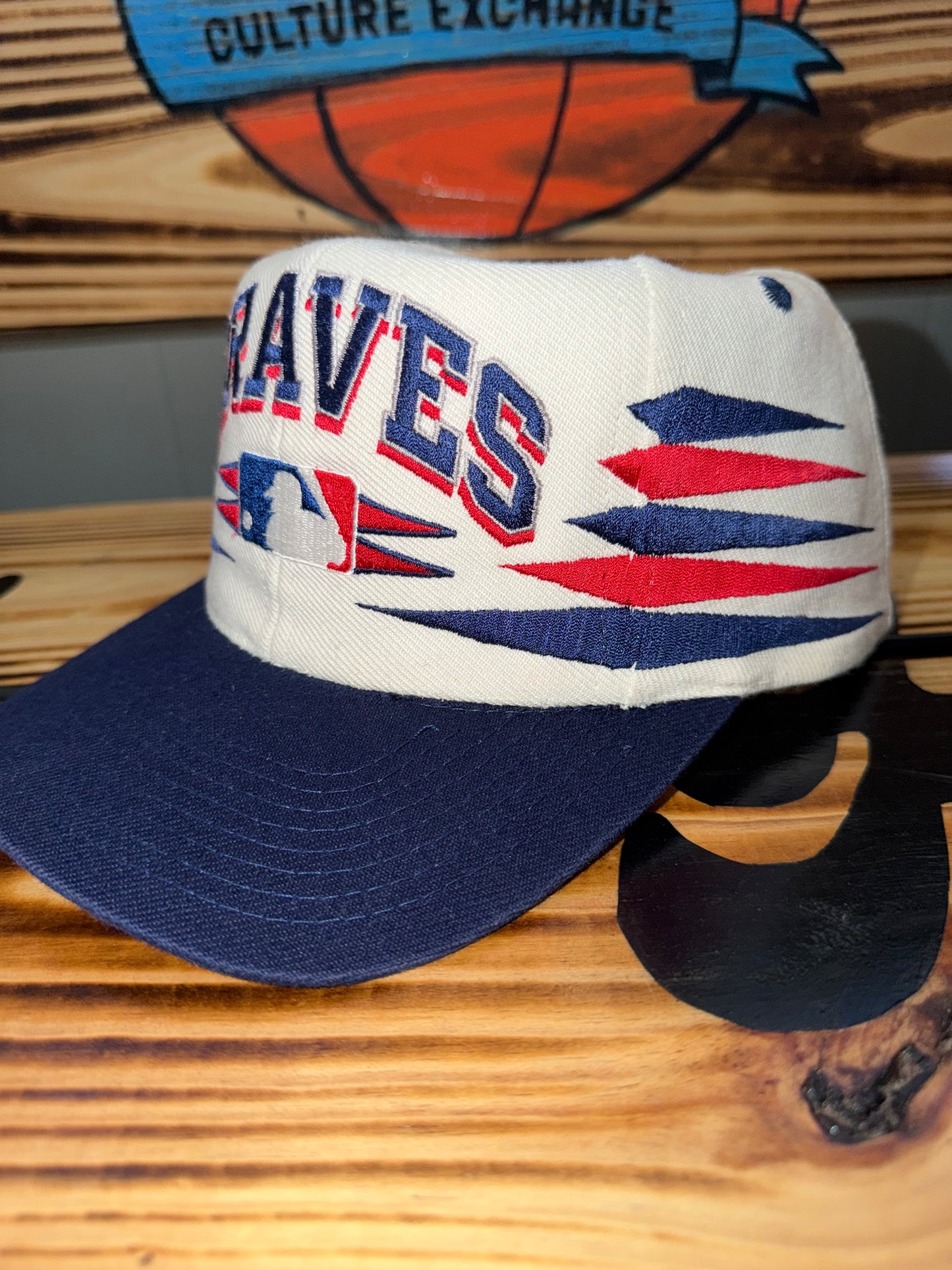Logo Athletic Atlanta Braves Diamond Cut 80/20 SnapBack Hat